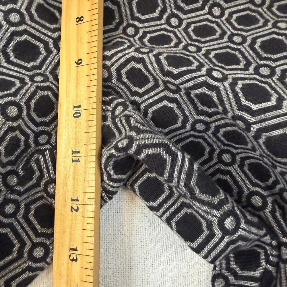 Coldwater Creek Natural Fit Black White Geometric Jacquard Straight Pants Sz 14